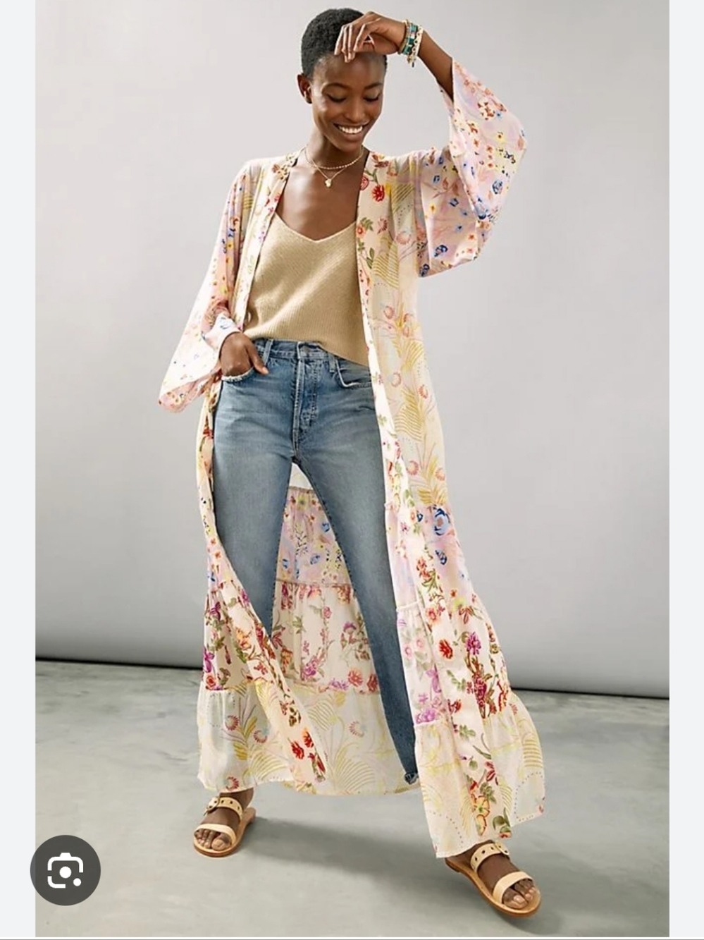 Anthropologie Dani Floral Kimono - Picture 2 of 6